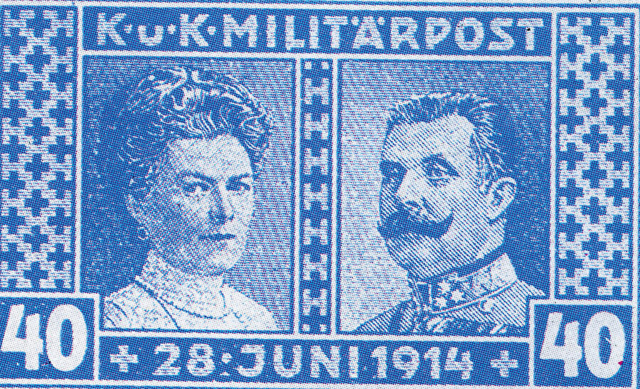 28 Haziran 1914 tarihi hafızalara kazındı: Dünya tarihinin akışını değiştiren suikastten sonra Veliahd ve eşinin resimleri pullara basıldı.