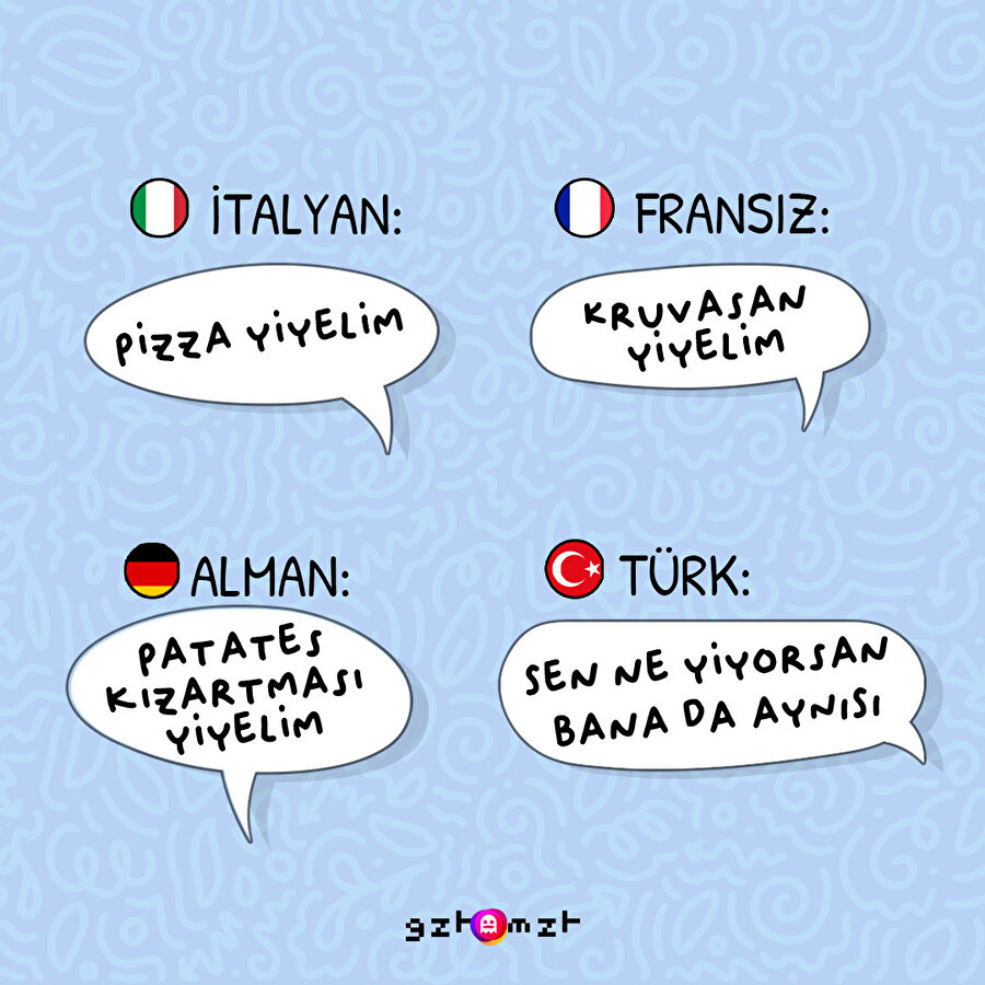 4 farklı dilde 4 farklı yorum