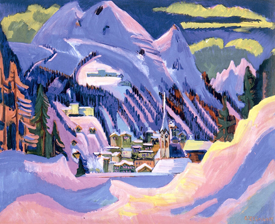 Davos’ta Kış, Davos in Snow, 1924