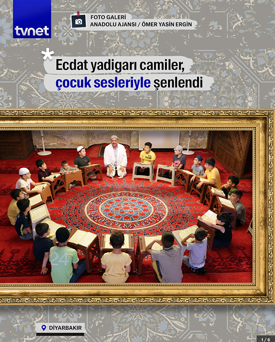 Ecdat yadigarı camiler, çocuk sesleriyle şenlendi