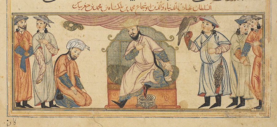 Büyük Selçuklu Sultanı Muhammed Tapar'ın taç giyme töreni.