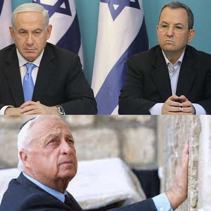 Netanyahu - Barak - Sharon üçlüsü.