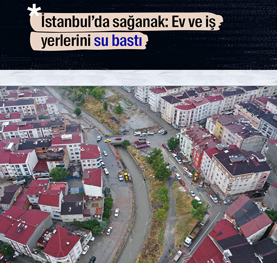 İstanbul'da sağanak: Ev ve iş yerlerini su bastı