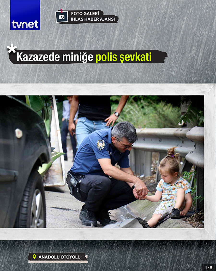 Kazazede miniğe polis şevkati