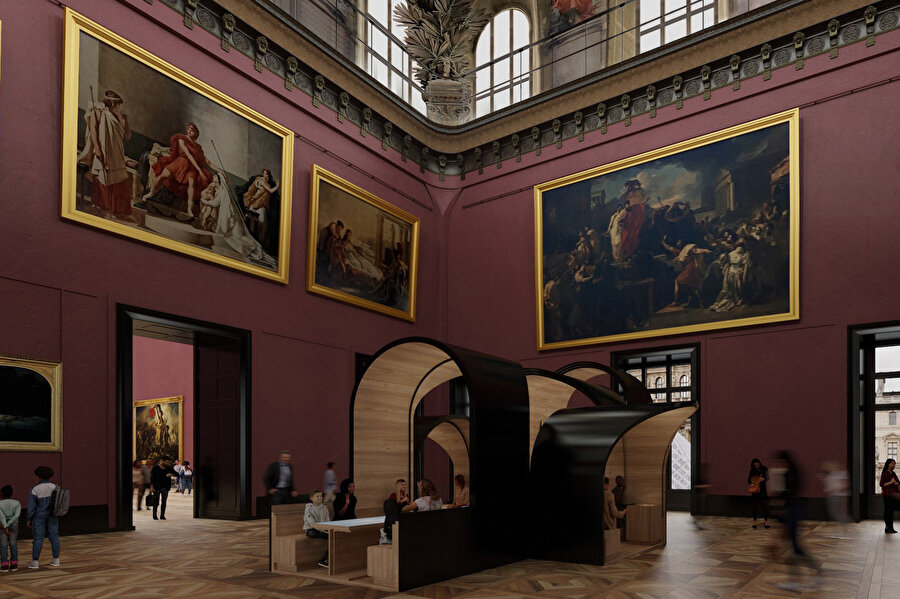 Louvre Müzesi Pavyonları.