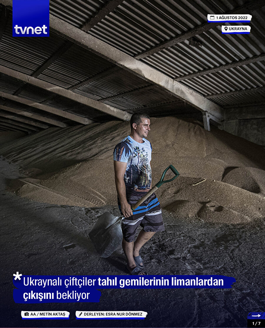 Ukraynalı çiftçiler tahıl gemilerinin limanlardan çıkışını bekliyor