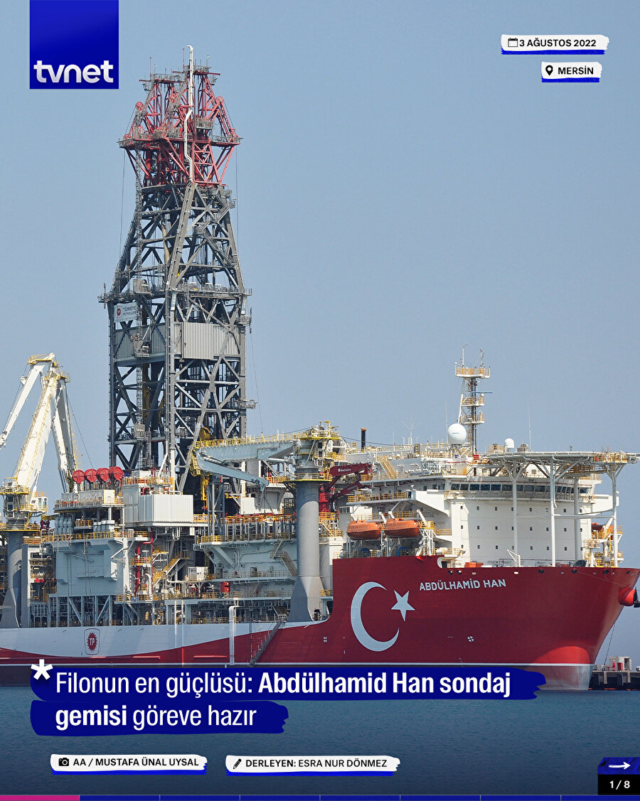 Abdülhamid Han sondaj gemisi göreve hazır