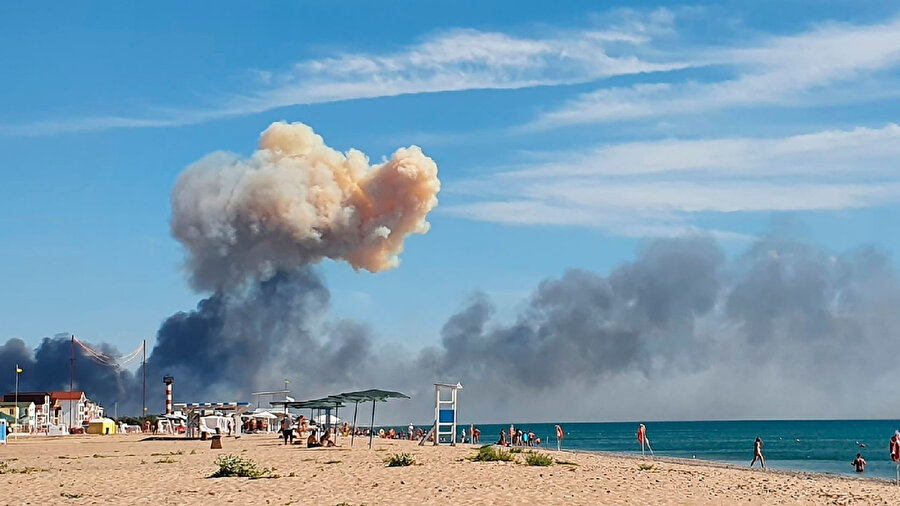 Kırım'daki Rus hava üssünde patlama