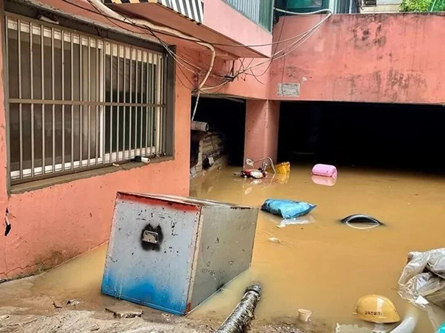 Güney Kore sel