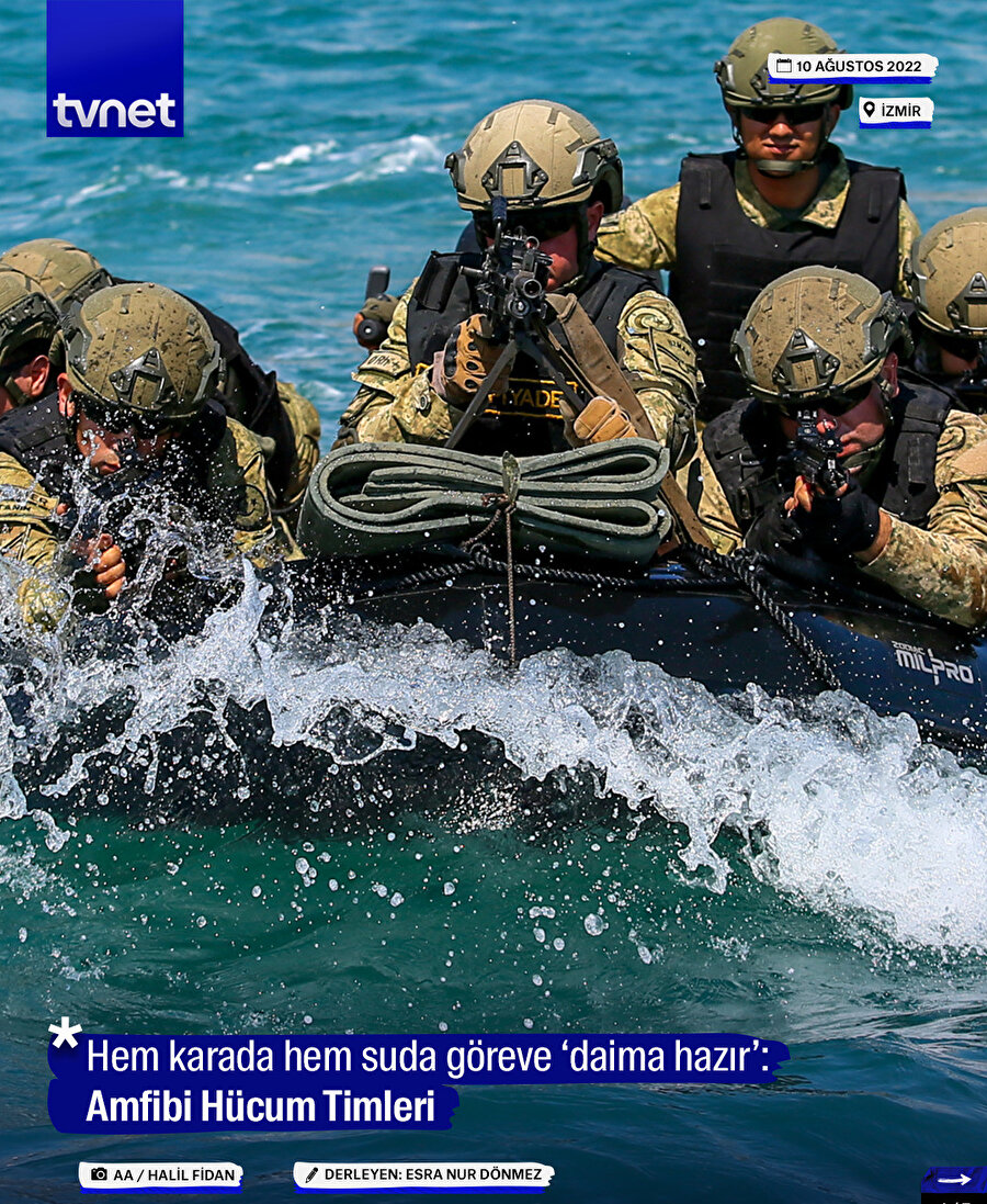 Hem karada hem suda göreve ‘daima hazır’: Amfibi Hücum Timleri