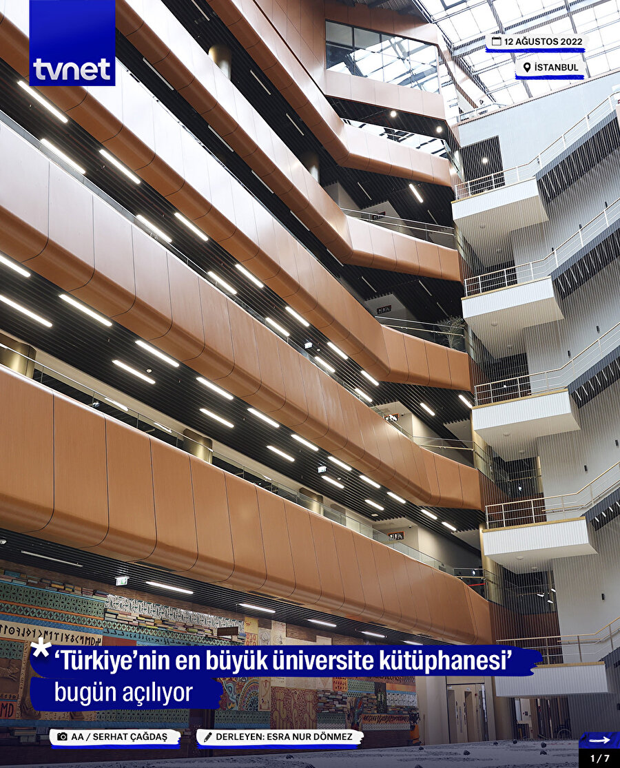 ‘Türkiye’nin en büyük üniversite kütüphanesi’ bugün açılıyor
