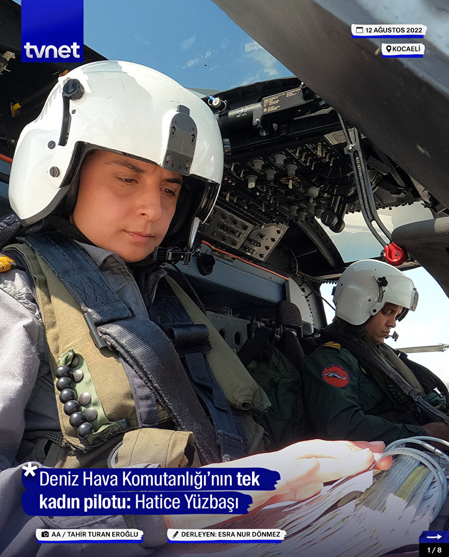 Deniz Hava Komutanlığı’nın tek kadın pilotu: Hatice Yüzbaşı