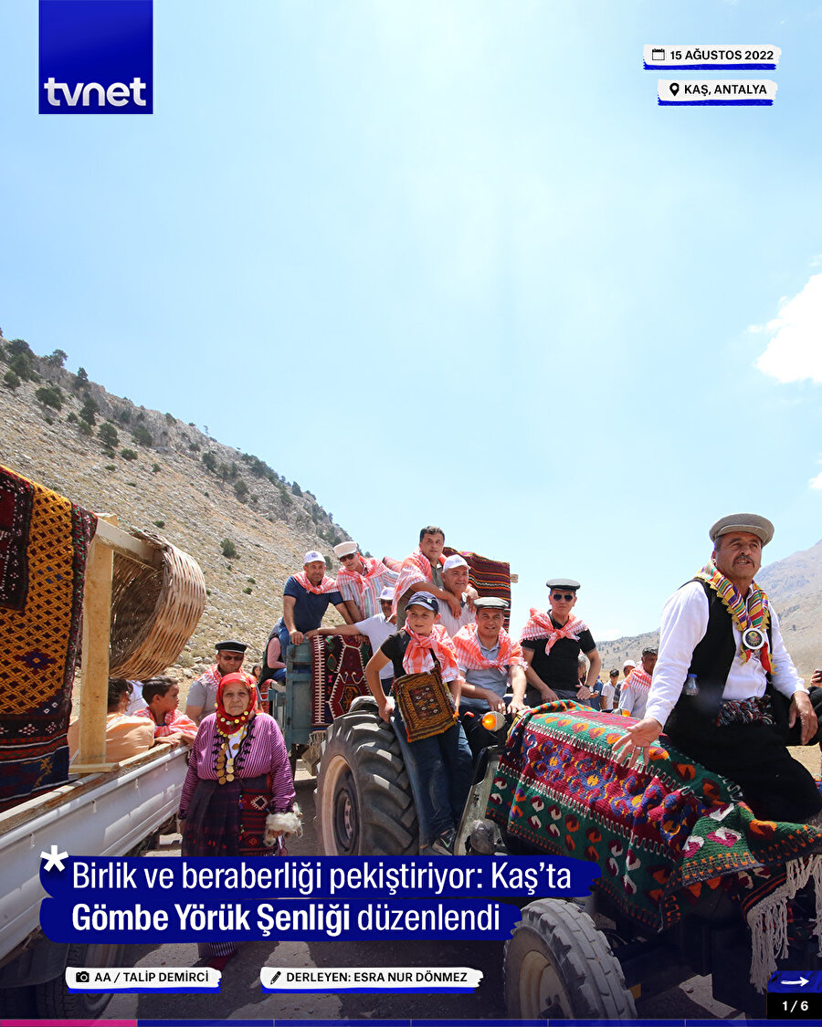 Kaş’ta Gömbe Yörük Şenliği düzenlendi