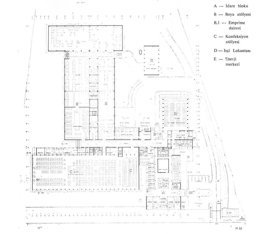 Yapının zemin kat planı, Kaynak: Arkitekt dergisi.