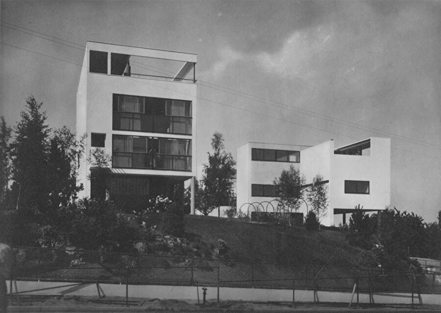 13 ve 14-15 numaralı konutlar, Le Corbusier ve Pierre Jeanneret. Fotoğraf: Otto Lossen.
