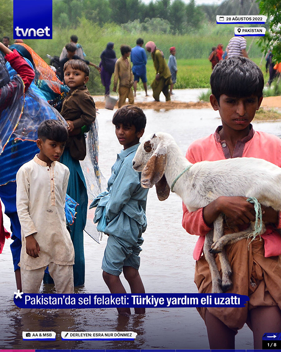 Pakistan’da sel felaketi: Türkiye yardım eli uzattı