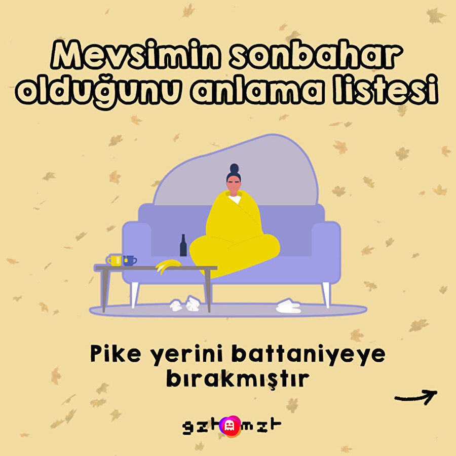 Mevsimin sonbahar olduğunu anlama listesi