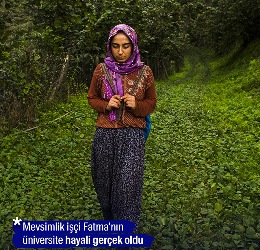 Mevsimlik işçi Fatma'nın üniversite hayali gerçek oldu