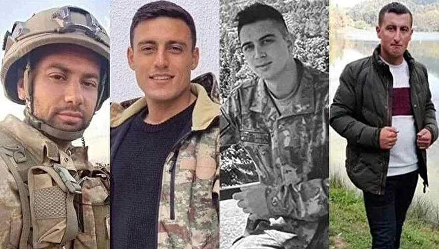 Şehit düşen 4 askerimiz