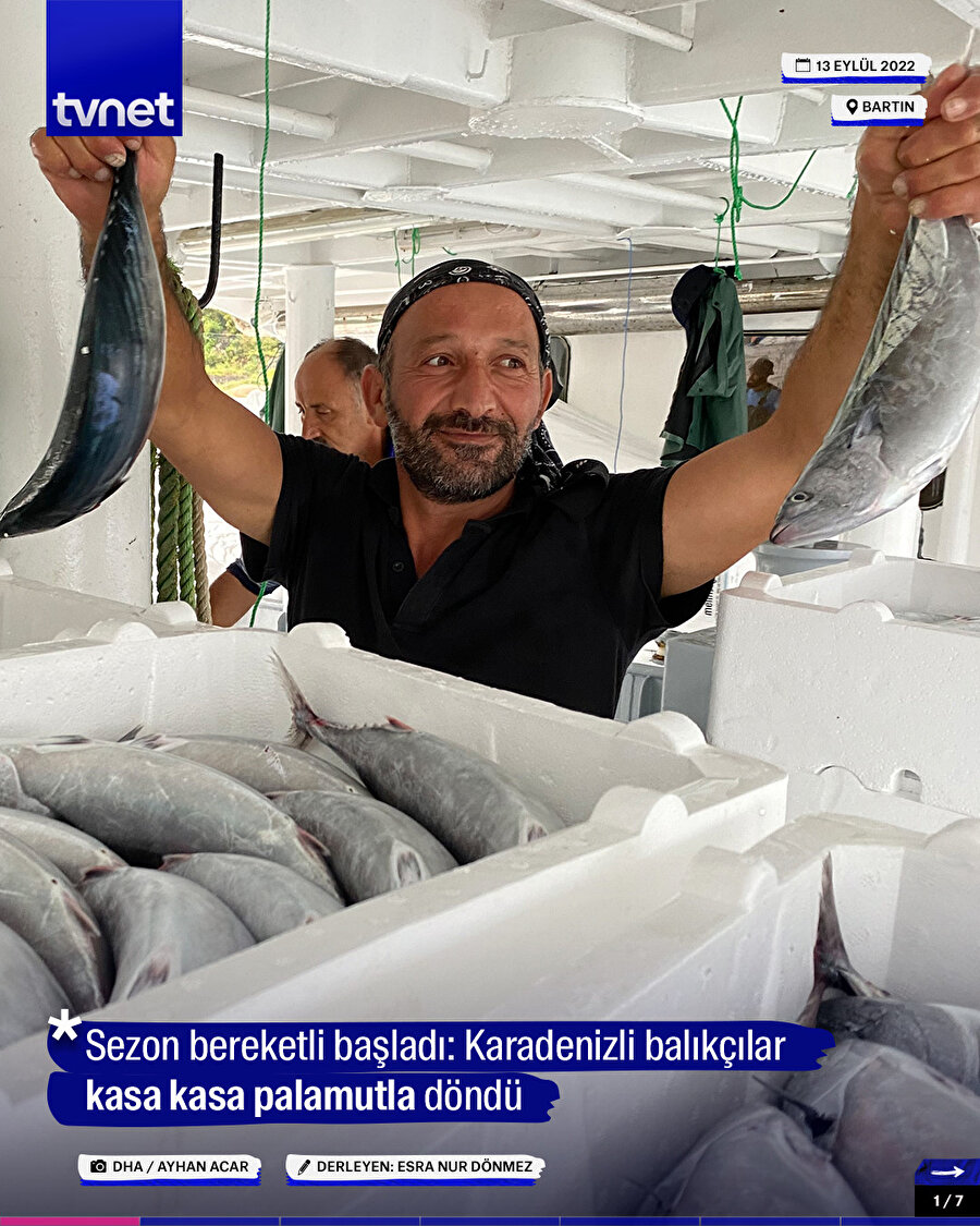 Karadenizli balıkçılar kasa kasa palamutla döndü