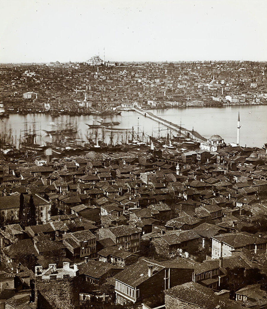 Galata Kulesinden Unkapanı 1850'ler.