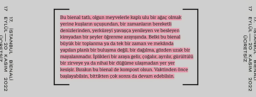 17. İstanbul Bienali Gezi Rotası.