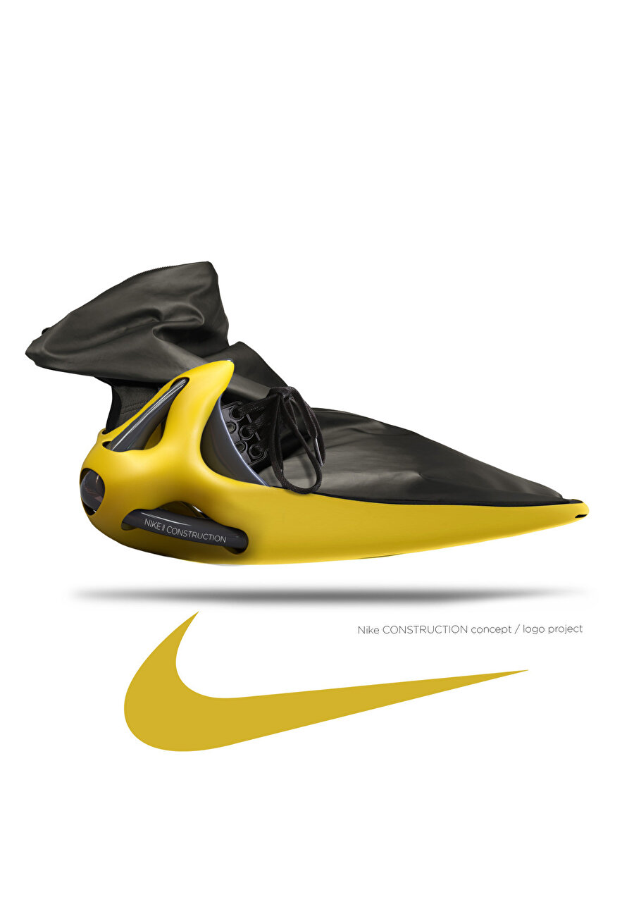 Nike logo konseptli ayakkabı tasarımı.