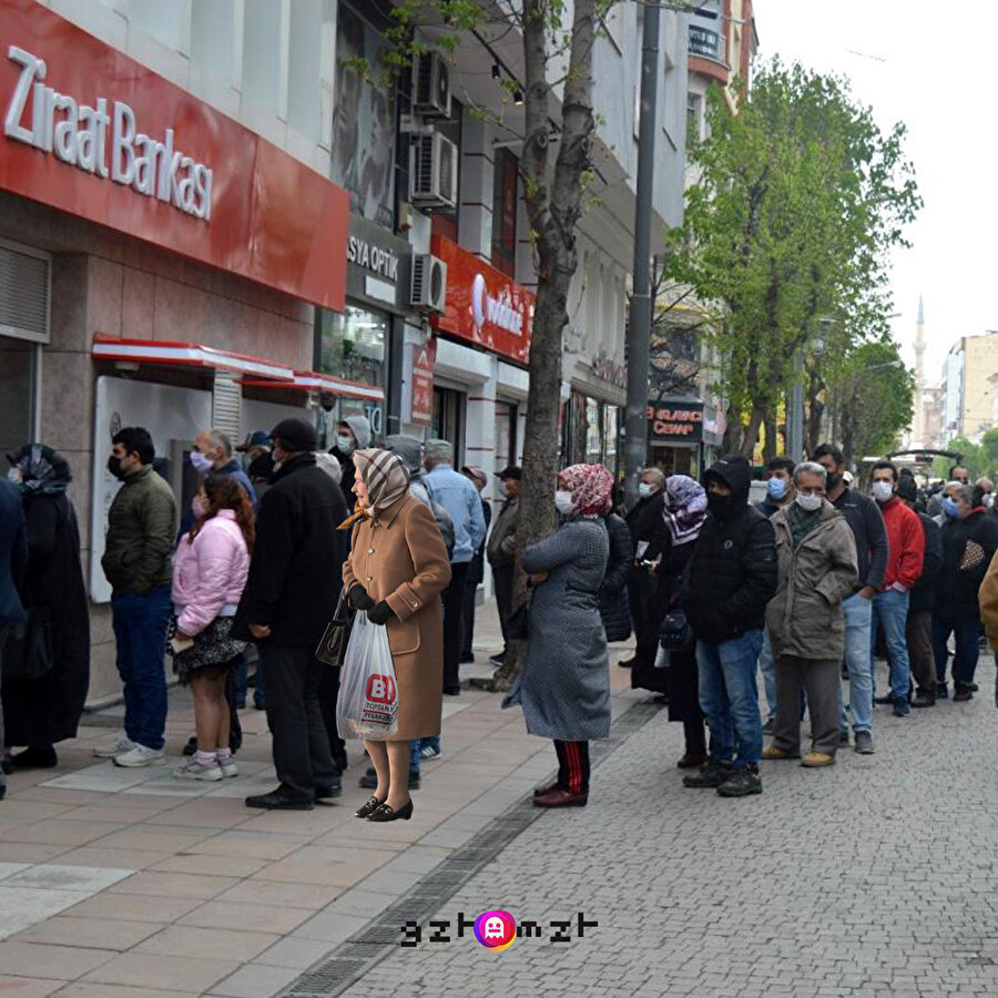 Elizabeth'in emekli kuyruğunda çekilen son fotoğrafı