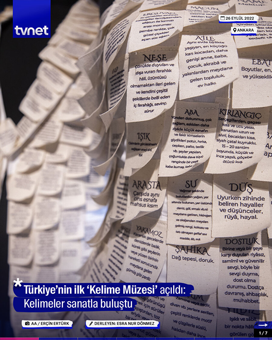 Türkiye’nin ilk ‘Kelime Müzesi’ açıldı