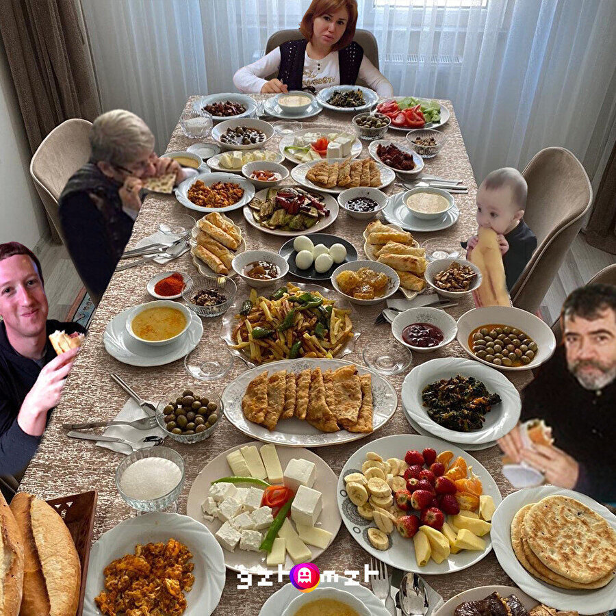 Sorgusuz sualsiz pazar kahvaltısına katılacağımız ekip 