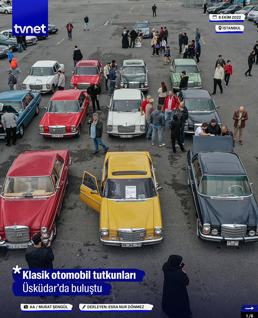 Klasik otomobil tutkunları Üsküdar’da buluştu