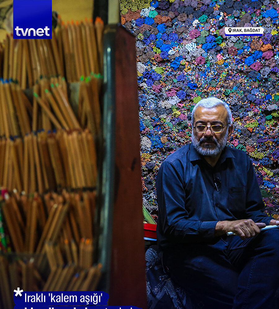 Iraklı 'kalem aşığı' bir milyon kalem topladı