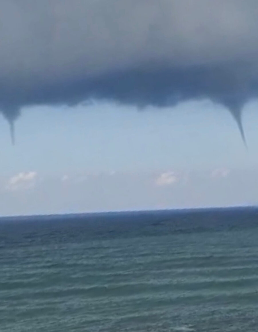 Bartın açıklarında 7 hortum çıktı