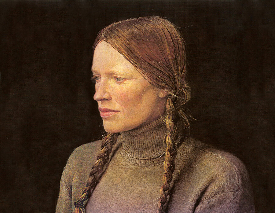 Braids (Portrait of Helga), 1979.