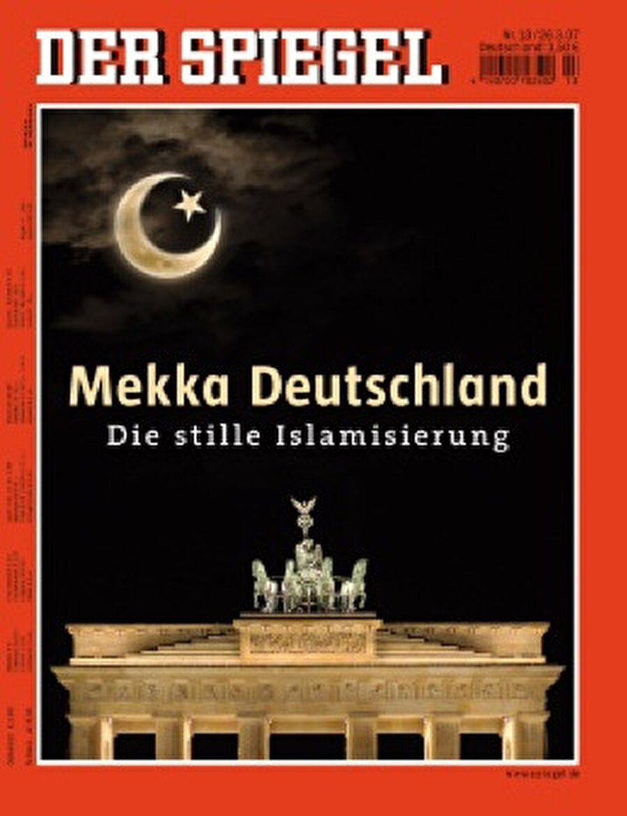 2007 yılının 13, sayısının kapağında ‘‘Mekke Almanya” başlığını kullanan spıegel dergisi, Almanya’nın “sessizce İslamlaşmasından” bahsetmektedir. ( Der spıegel 13/2007 – Inhaltsverzeıchnıs).