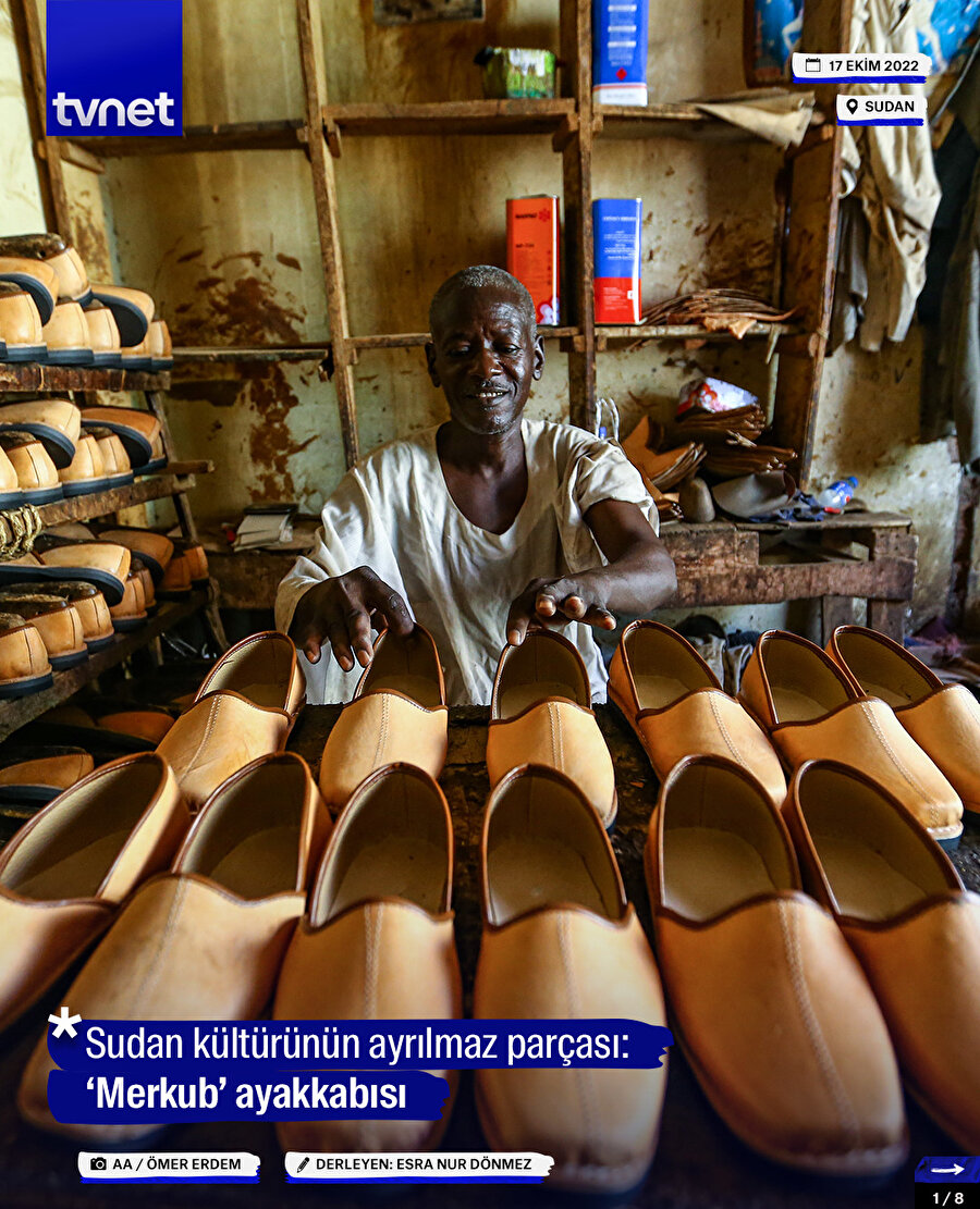 Sudan kültürünün ayrılmaz parçası: ‘Merkub’ ayakkabısı