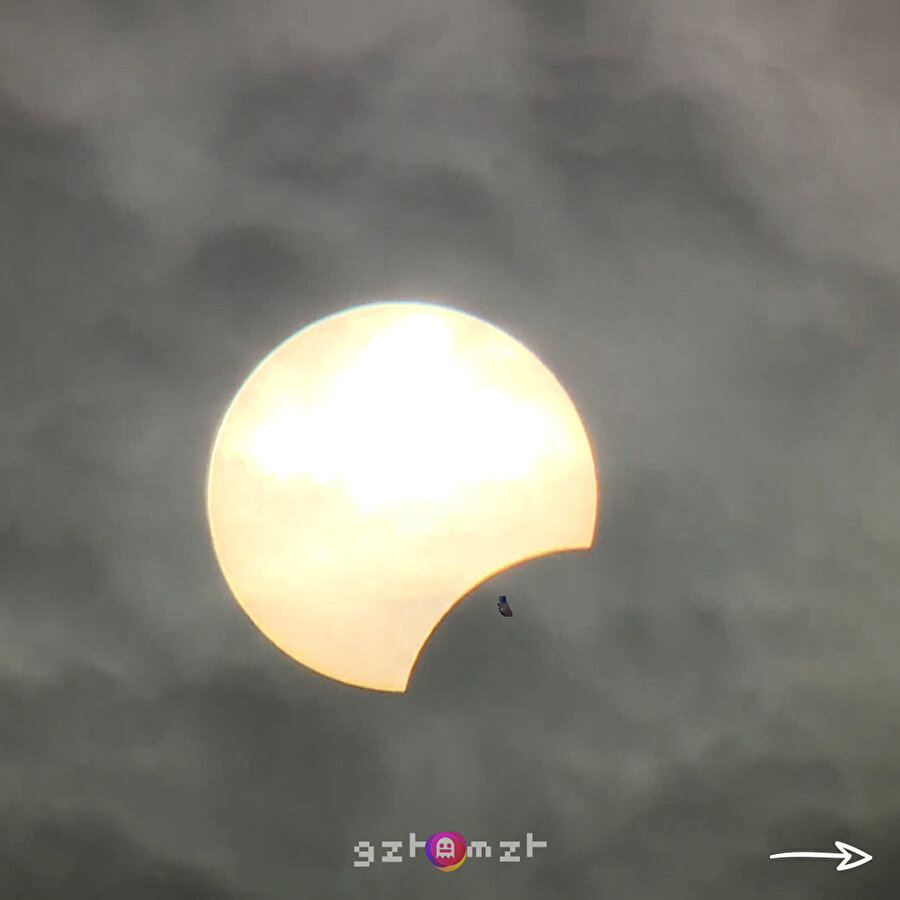 Adana'da parçalı güneş tutulması böyle görüntülendi (Kaydırmalı)