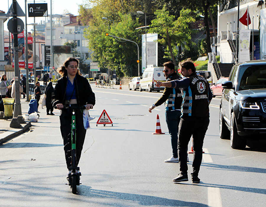 Fosforlu yelek giymeden skuter kullananlara ceza