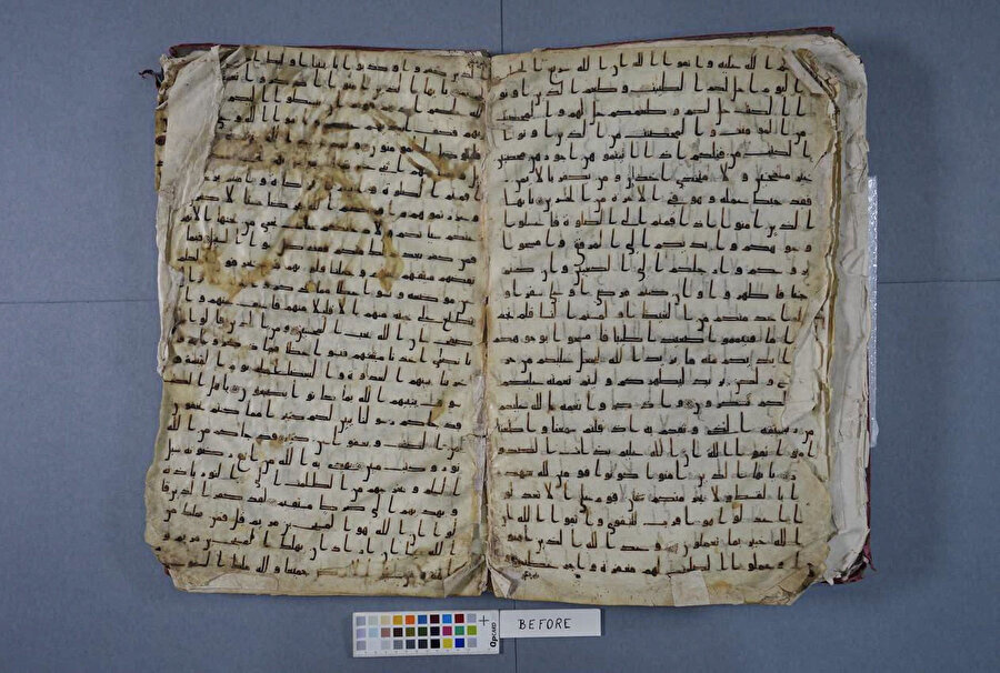 Kur'an-ı Kerim’in en eski el yazmalarından &quot;Katta Langar Mushafı&quot;, Louvre Müzesi'nde sergilenecek.