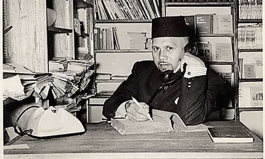 İmam Harun, Cami Kütüphanesi 1967. Fotoğraf: Haron Vakfı