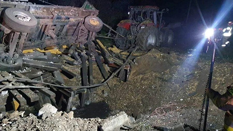 Polonya'nın sınır köyüne füze düştü