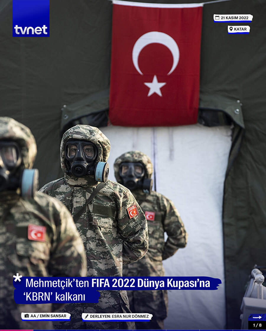 Mehmetçik’ten FIFA 2022 Dünya Kupası’na ‘KBRN’ kalkanı