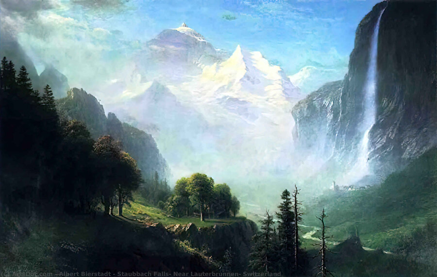 Staubbach Falls, Near Lauterbrunnen, Switzerland (1856)