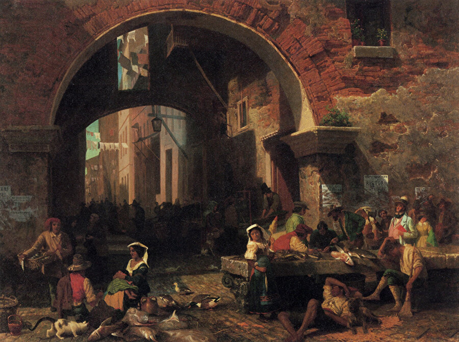 The Portico of Octavia (1858)
