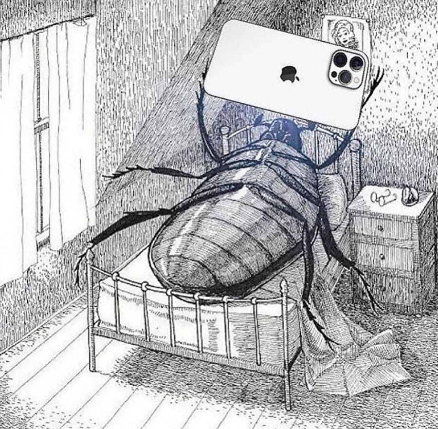 ​Gregor Samsa bir sabah telefonunu şarjı bitmiş şekilde buldu