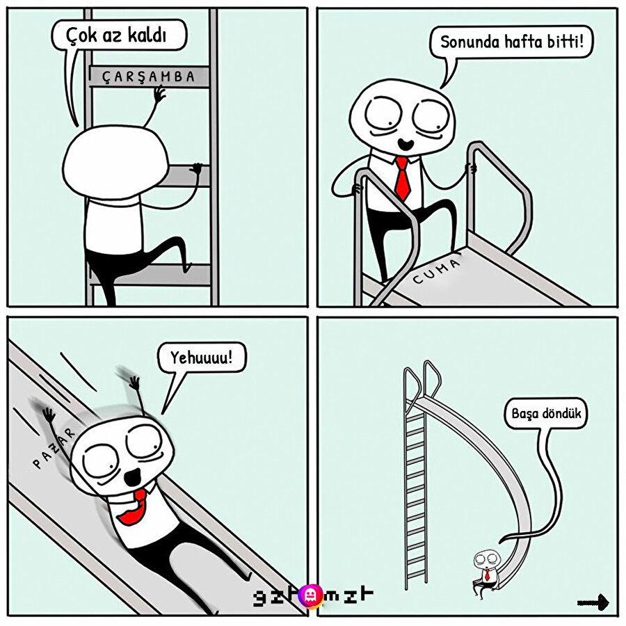 Çalışanların kendilerini bulacağı karikatür serimiz gelmiştir