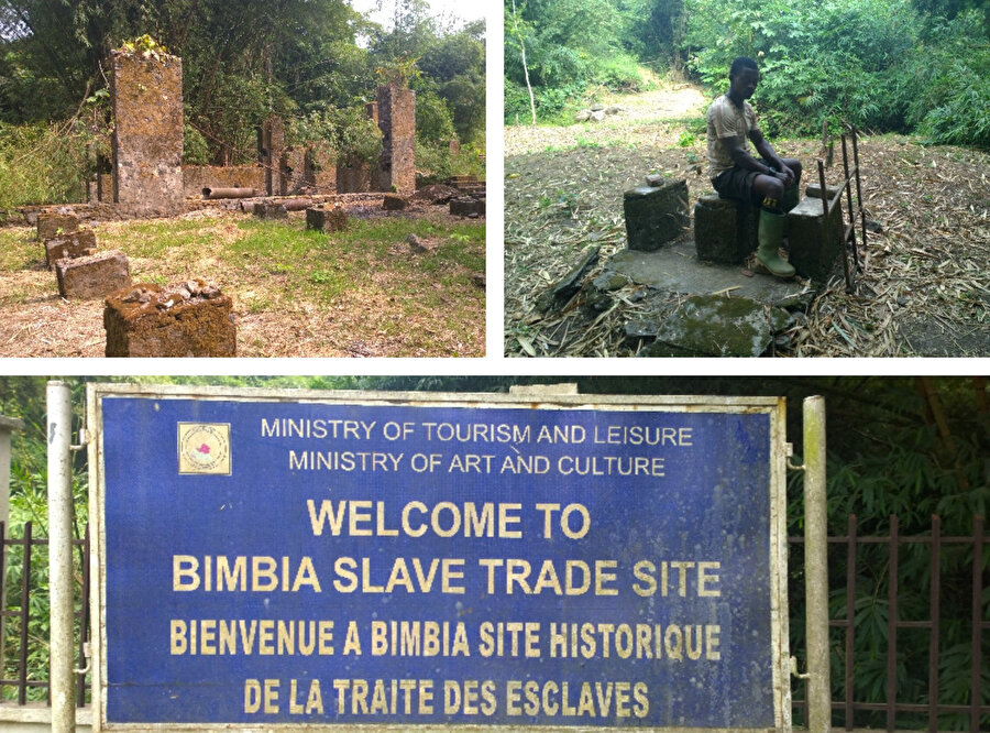 Afrika kıtasının farklı bölgelerinden Amerika kıtasına satılmak üzere getirilen kölelerin bağlandığı zincirlerin ve zindanların kalıntılarını bugün Bimbia köle limanında görmek mümkün.