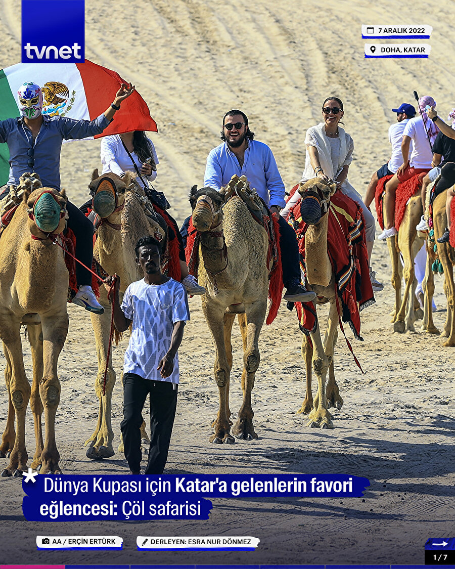 Dünya Kupası için Katar'a gelenlerin favori eğlencesi: Çöl safarisi
