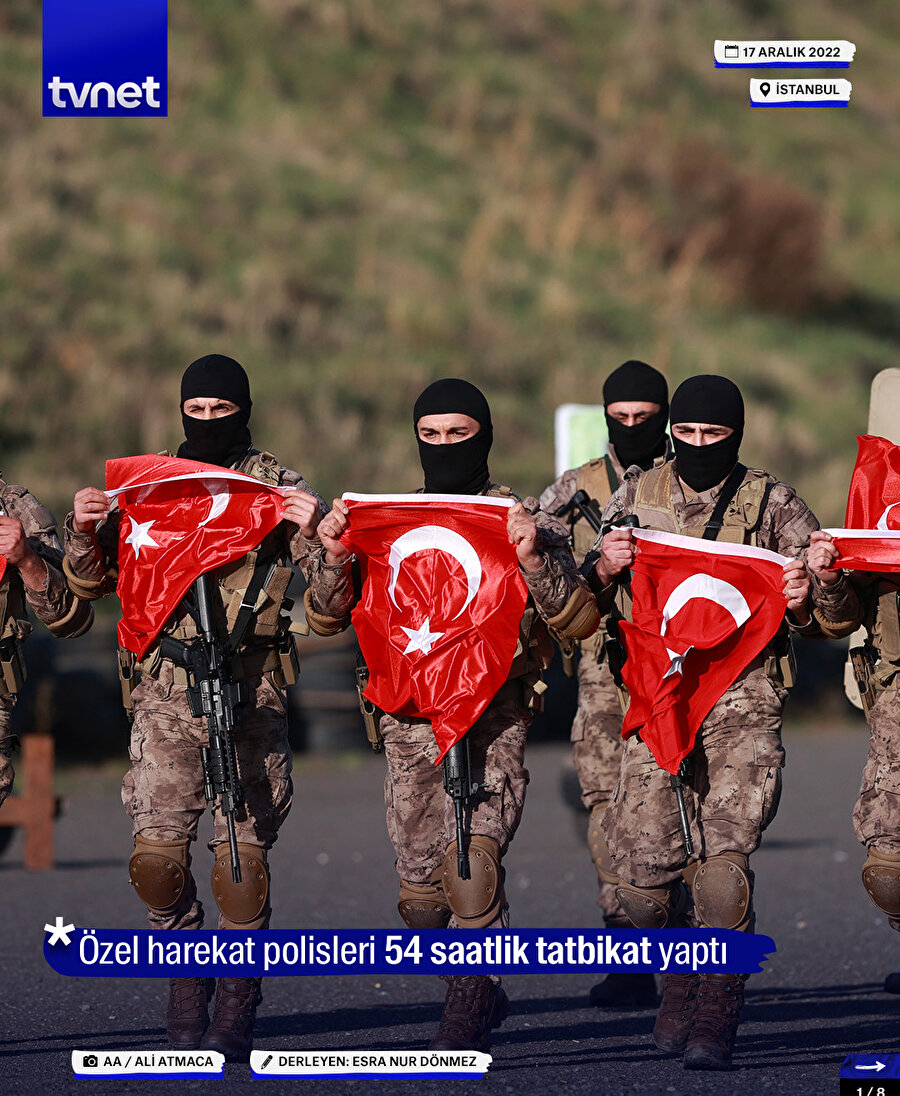 Özel harekat polisleri 54 saatlik tatbikat yaptı