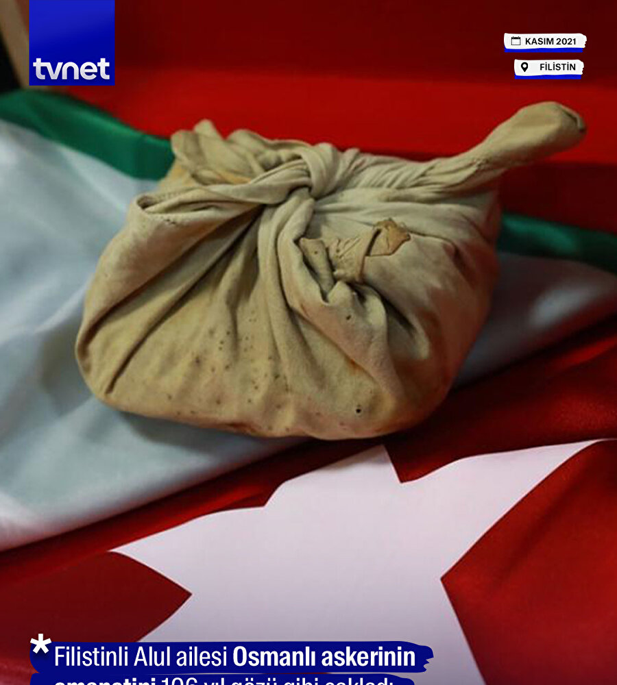 Filistinli aile Osmanlı askerinin emanetine 106 yıl sahip çıktı